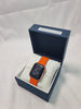 Apple Watch SE 2nd gen 40mm rose gold Case with orange and black strap