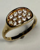 9ct Gold CZ Ring Size O