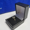 9K Gold Ring, With Multiple CZ Stones, Centre Black Stone, 1.3Grams, Size: O