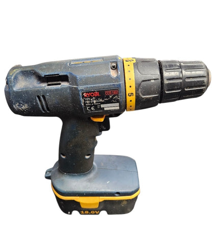 Ryobi Cordless Drill & Driver Set (CDI-1801/CCD-1801) with Case