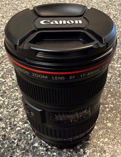 Canon EF 17-40mm f/4L USM Black Lens