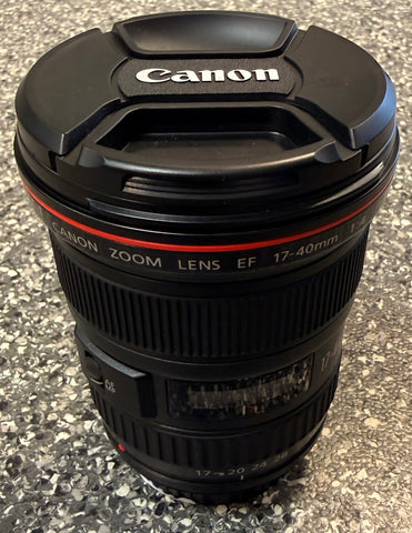 Canon EF 17-40mm f/4L USM Black Lens