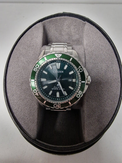 Citizen BN0199-53X Promaster Eco-Drive Divers' Watch Steel/Green