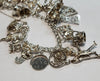 925 Silver Charm Bracelet - approx 7", 62.29g