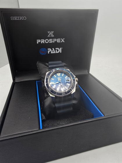 seiko prospex padi blue automatic watch