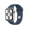 Apple Watch SE GPS + Cellular 40mm Silver Aluminium Storm Blue Band - M/L