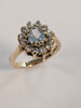 9ct Gold Clear Cz Ring Size M