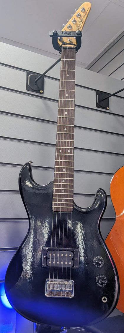 Encore Guitarist 6 string black electric guitar