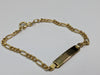 9ct gold baby i.d bracelet