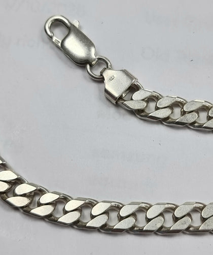 Silver Curb Chain 20