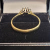 18ct Yellow Gold Ring With Clear And Red/Pink Stones - 3.15G - Size T. Hallmarked