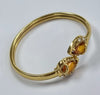 18ct Gold Citrine Bangle