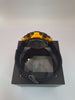 The SEKONDA 15-26 DLX is a sporty digital wristwatch featuring a black and yellow plastic case