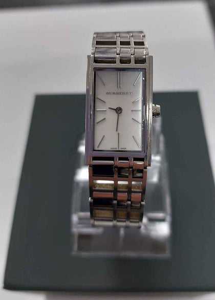 Burberry bu4601 square moti Watch stainless steel ss ladies watch.