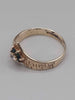 9K (375 Hallmarked & Tested) Gold Ring With Green Stones, Weight: 2.2g, Size: N