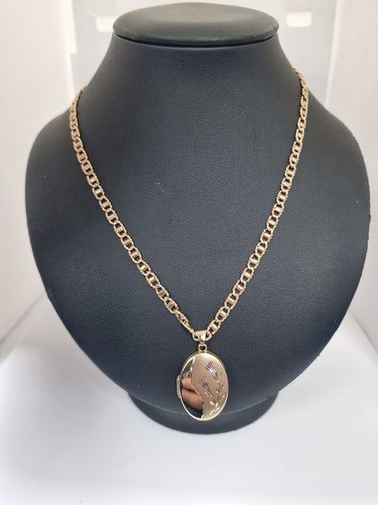 Gold Necklace with Pendant 375 9CT 12.3G