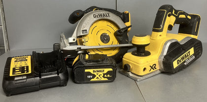 DeWalt DCS391 18V XR Circular Saw/DeWalt DCP580 18v XR Cordless Brushless Planer