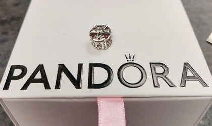 Genuine Pandora Red Shimmering Gift Charm S925 ALE - Retired