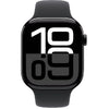 Apple Watch Series 10 - 46mm - GPS - Jet Black Aluminium Case - Black Sport Band - M/L