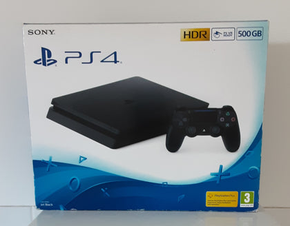 Playstation 4 Slim Console, 500GB Black,