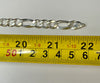 22" Sterling silver figaro chain