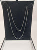 (375 Hallmarked&Tested), 9ct 0.8G, White Gold Chain, 18" In Length