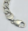 Silver Flat Curb Bracelet 8"