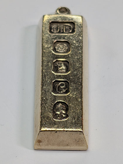 9ct Solid Gold Bar Pendant