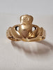 9 Carat Gold Claddagh Ring Size O/P
