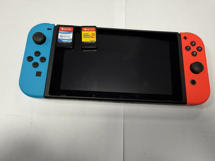 Nintendo switch console with games