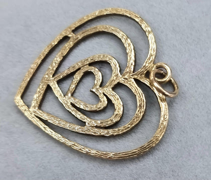 9ct Gold Heart Pendant