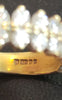 9ct Yellow Gold Ring with Clear Stones - Size K - 2.52g total - Hallmarked