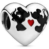 Pandora Charm Disney Minnie and Mickey Kiss 791443ENMX