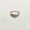 9ct Gold CZ Ring Size R