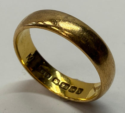 22ct gold wedding ring size L