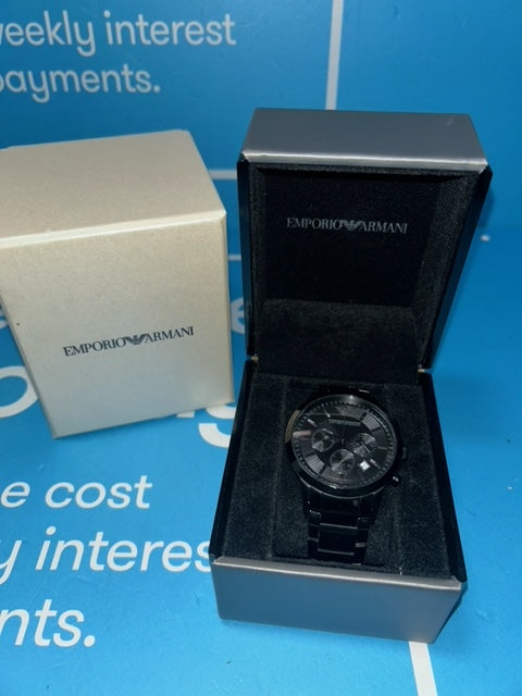 Emporio Armani AR2453 Men s Chronograph Black Watch Cash Generator