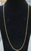 9ct Yellow Gold Box Link Chain - 8.82G - 22" - Hallmarked