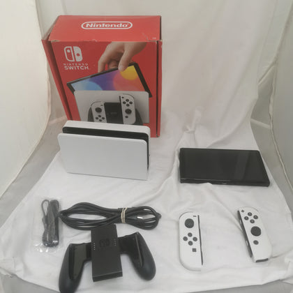 Switch Console, 64GB OLED + White Joy-Con & Accessories , Boxed
