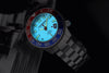 aragon watch blue red SII NH35 Date with 24 Jewels