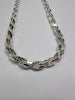 Brand New Silver Byzantine Chain 22"