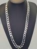 925 Sterling Silver Thick Curb Chain Necklace - Weight 151.7 Grams - Length 28"