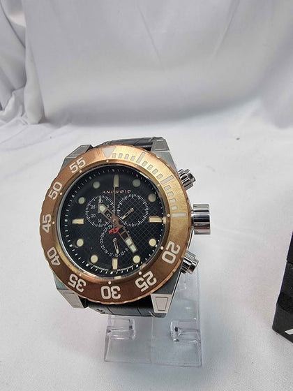Android Divemaster Men's Quartz Chronograph Watch AD657 50mm - Boxed With Leather Strap