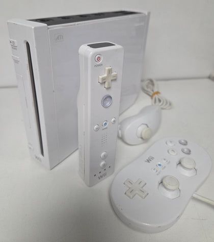 Wii Console, White, with 12 Games Package (No Top Flaps)