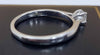 9ct White Gold Ring With Clear Stones - 2.19G - Size M - Hallmarked