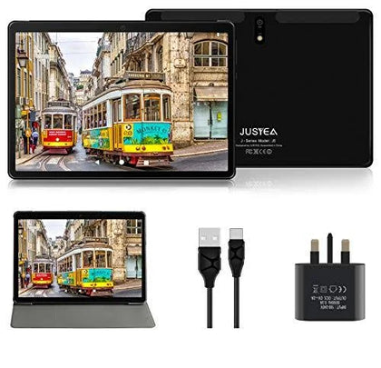 JUSYEA Tablet 10.1 inch Android 10.0 J5 Tablets Ultra-portable -8000mAh Battery