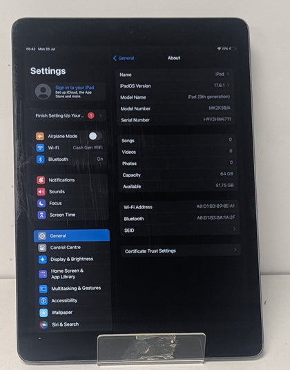Apple iPad 9th Generation 64GB - Wi-Fi