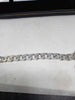 925 SILVE4 HALLMARKED, OVAL CURBED BRACELET, 8", 46.90g, BOXED, PRE OWNED