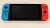 Nintendo switch console red and blue joycons