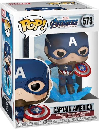 ** COLLECTION ONLY ** Funko Pop! #573 Marvel Avengers Endgame Captain America with Broken Shield