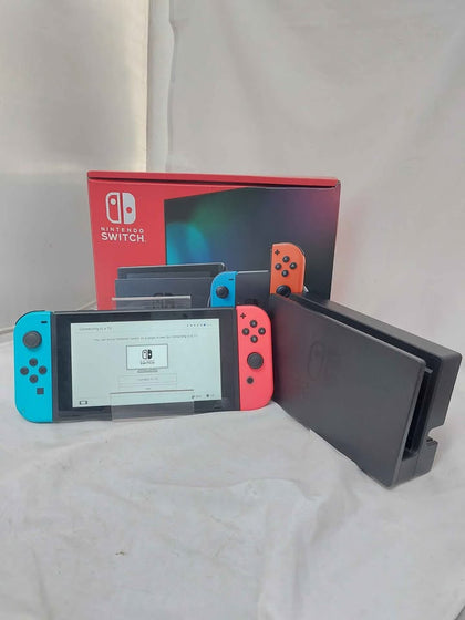 Nintendo Switch Console 32GB, Neon Red/Blue Joy-con Boxed